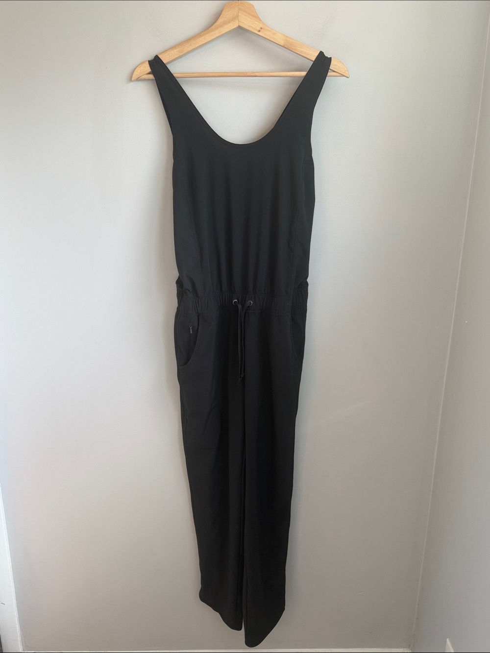 Patagonia Fleetwith Romper Jumpsuit Black Small Recycled Polyester Athleisure - Picture 3 of 5